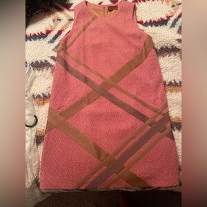 Missoni Pink and Brown Geometric Mini Dress